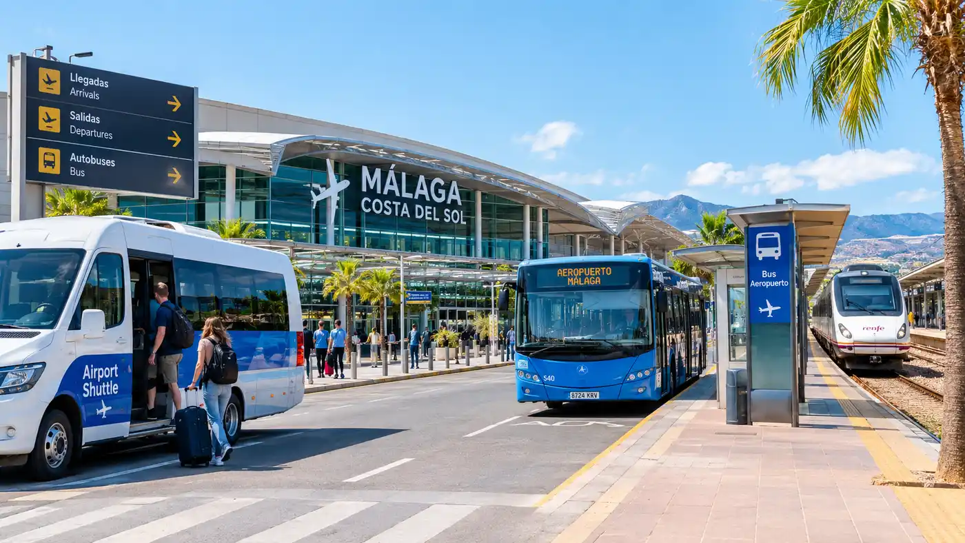 Malaga Airport Shuttle, Bus and Train Options